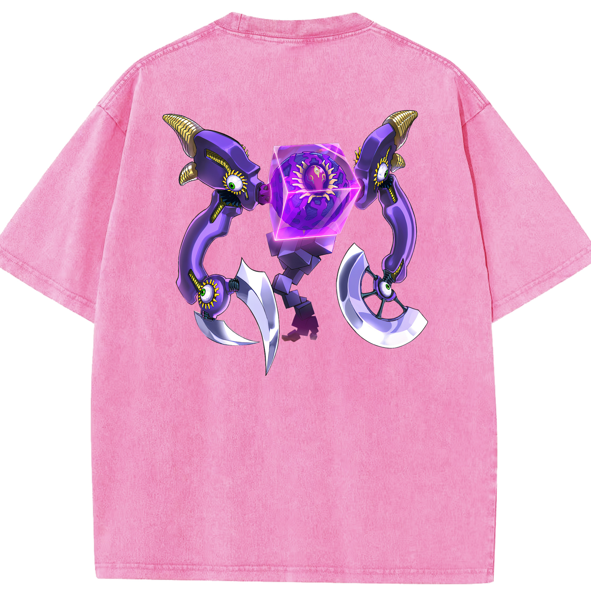 （画像用） 遊☆戯☆王 Yu-Gi-Oh! 綿100% ヴィンテージ風 半袖Tシャツ（背面プリント）